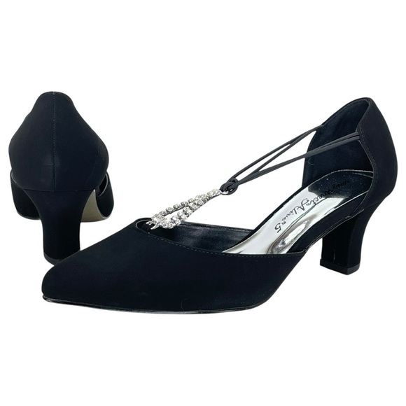 Easy Street Moonlight Black Lamy Womens Pumps Size 6WW - Picture 9 of 12